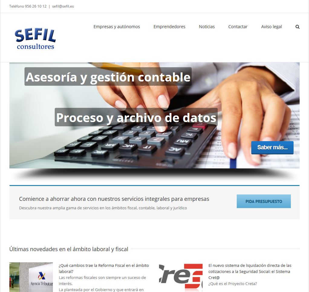 Web de Sefil Consultores